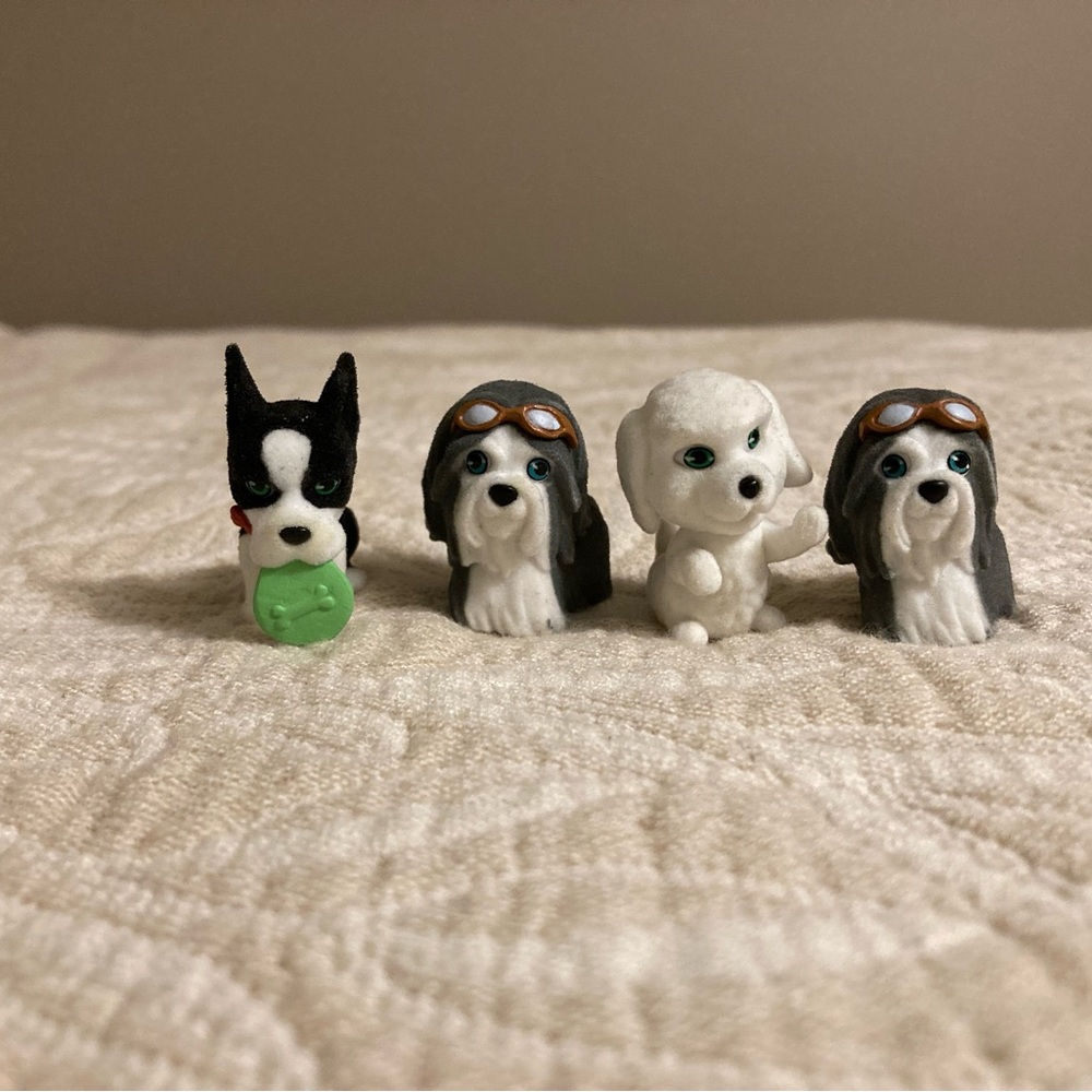 Puppy In My Pocket Figurine Set of 4